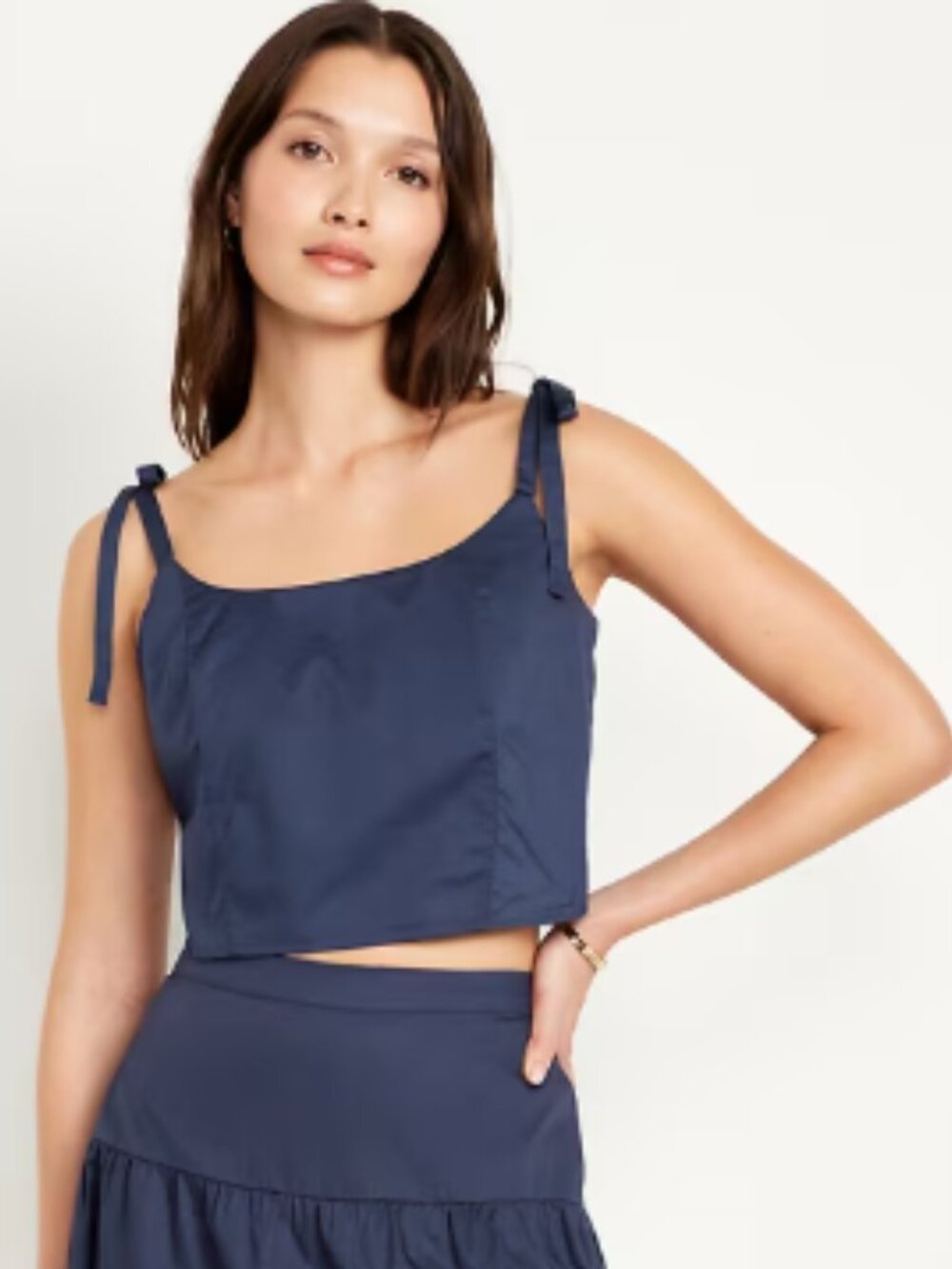 Old Navy Cami Crop Top in Navy Size Small